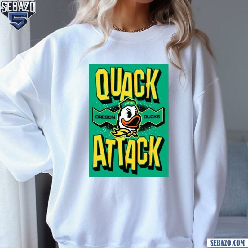 Quack Attack Oregon Ducks Football Logo Shirt sweatshirt