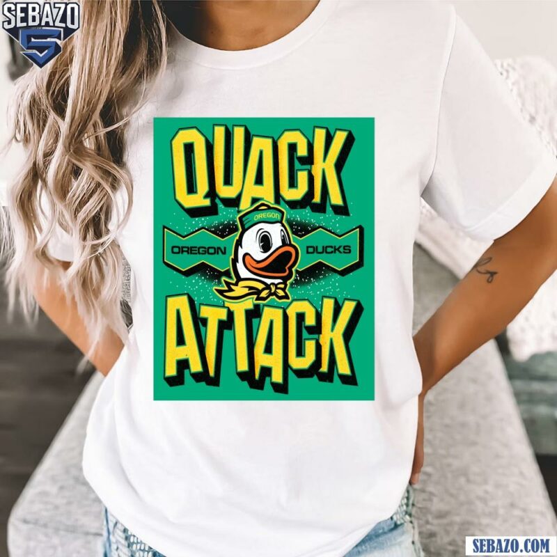 Quack Attack Oregon Ducks Football Logo Shirt t-shirt