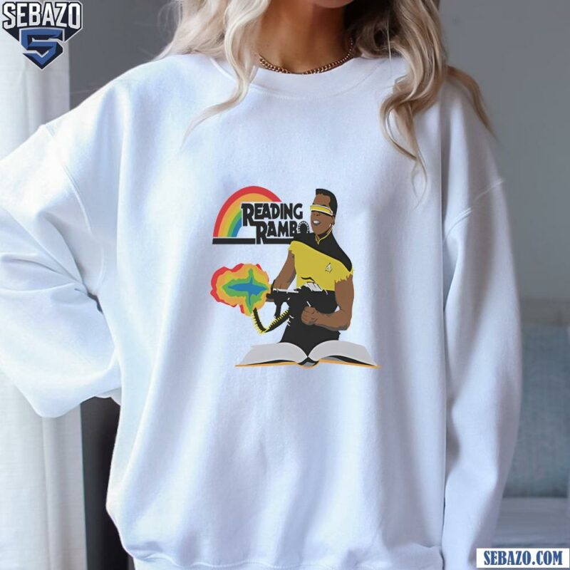 Reading Rambo Rainbow Funny Meme Shirt sweatshirt