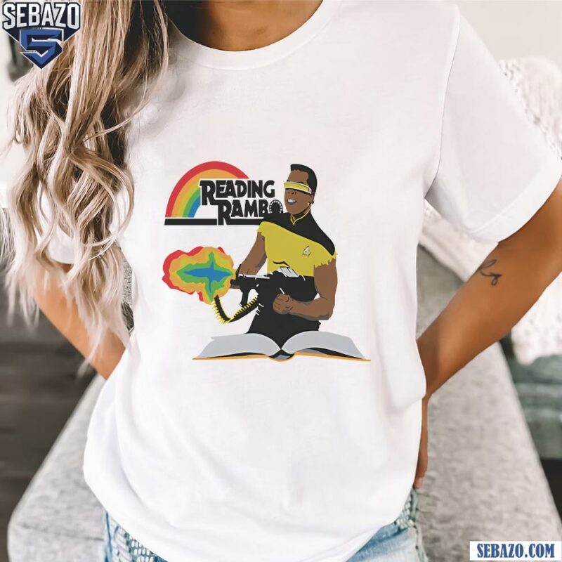 Reading Rambo Rainbow Funny Meme Shirt t-shirt