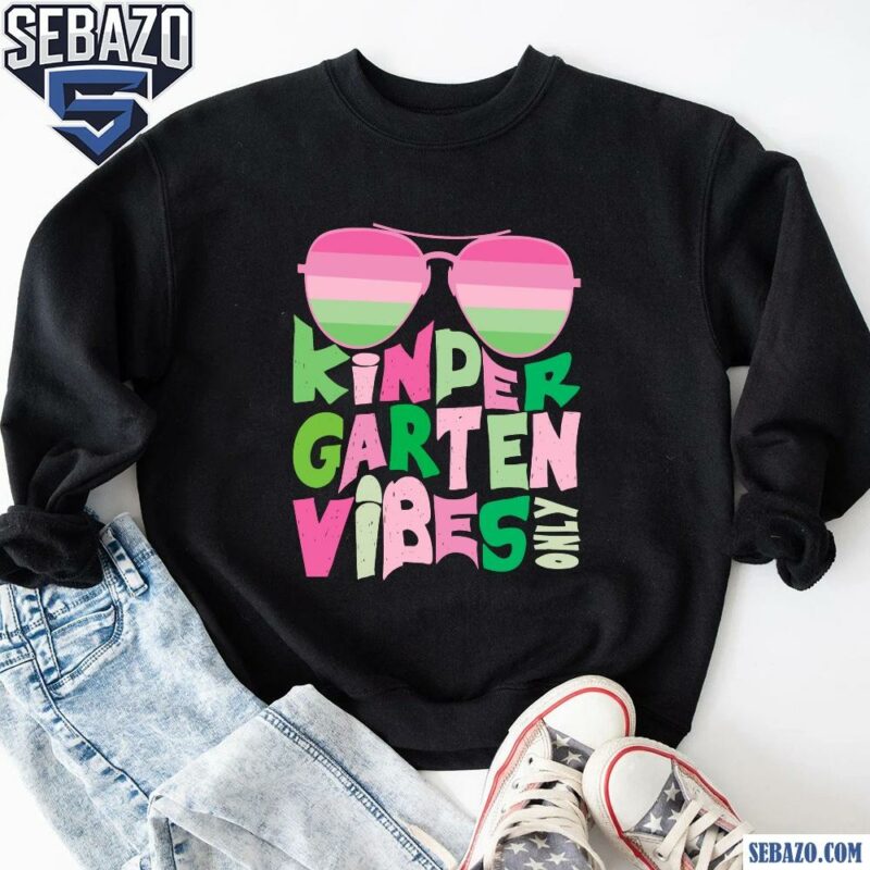 Retro AKA Pink And Green Kindergarten Vibes Sunglasses Shirt sweatshirt