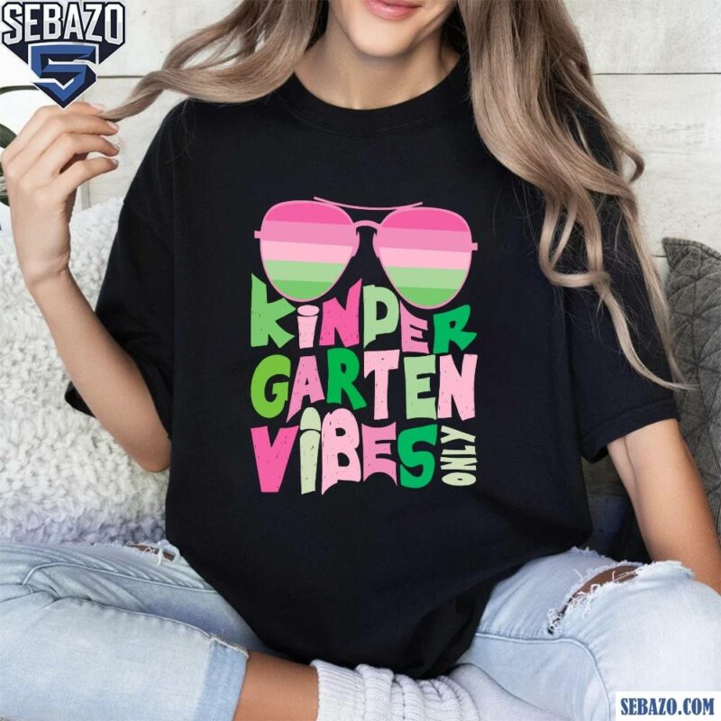 Retro AKA Pink And Green Kindergarten Vibes Sunglasses Shirt t-shirt