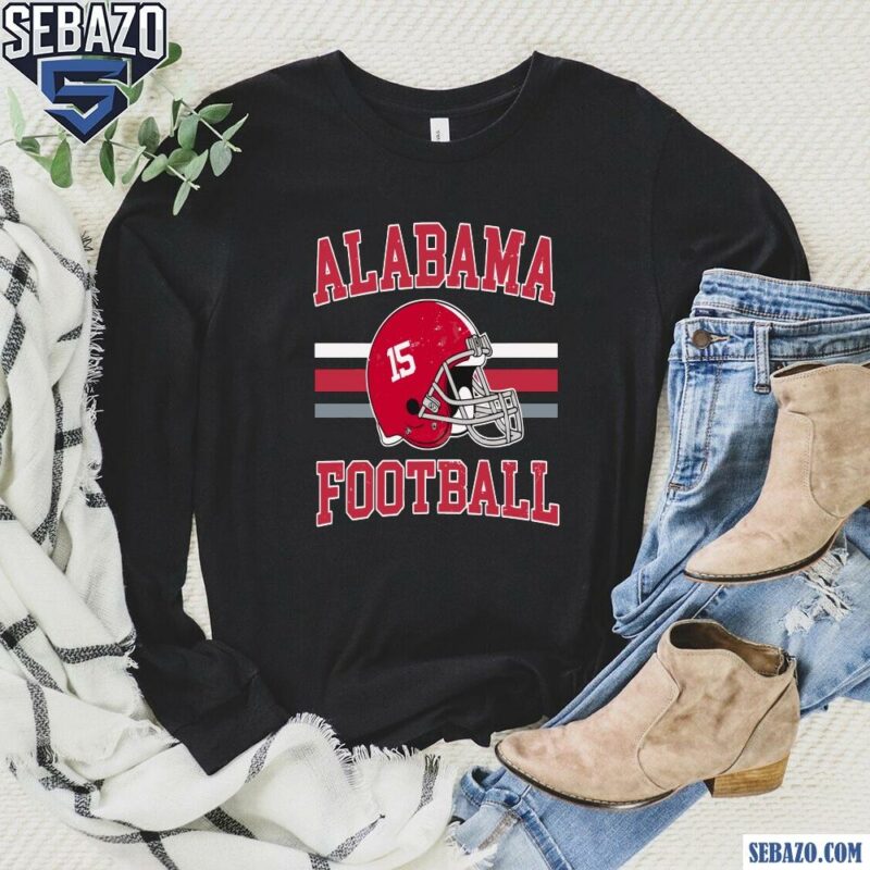 Retro Alabama Crimson Tide Football 15 Ty Simpson Shirt long sleeved