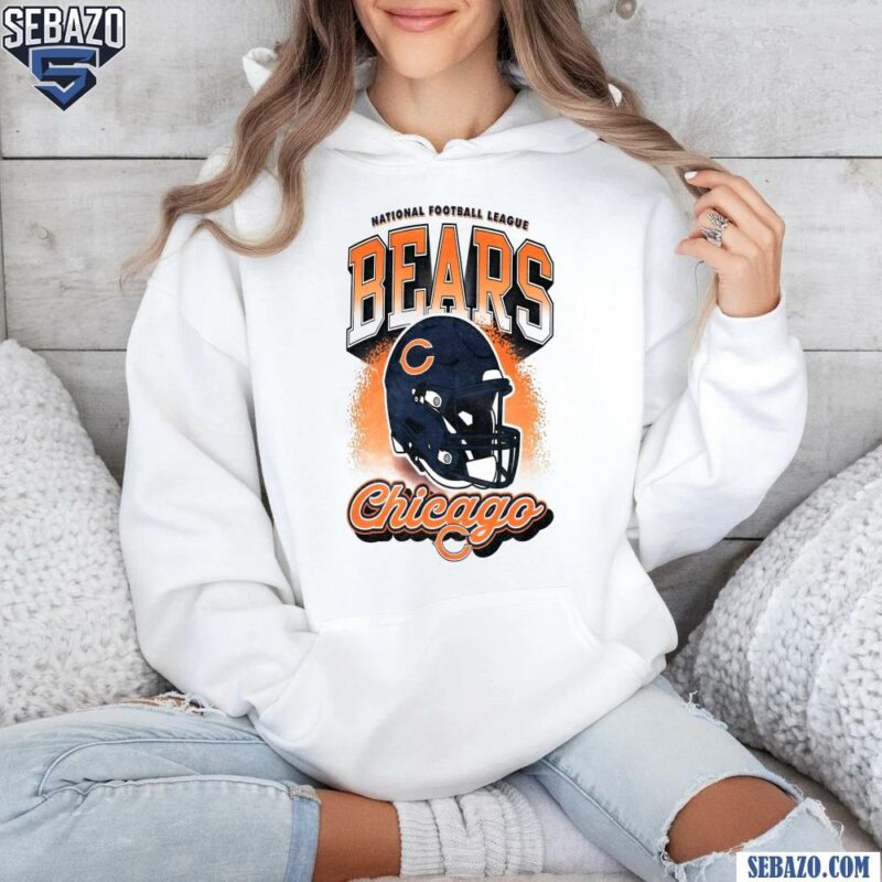 Retro Nfl Chicago Bears Football Helmet Logo Shirt hoodie