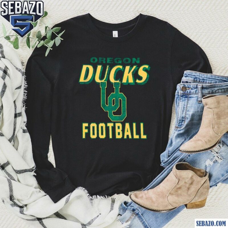 Retro Oregon Ducks Football Vintage Logo Shirt long sleeved