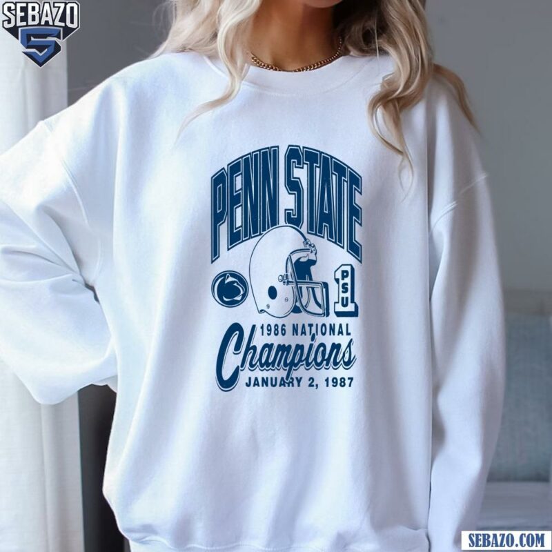 Retro Penn State 1986 National Champions January 2 1987 Shirt sweatshirt