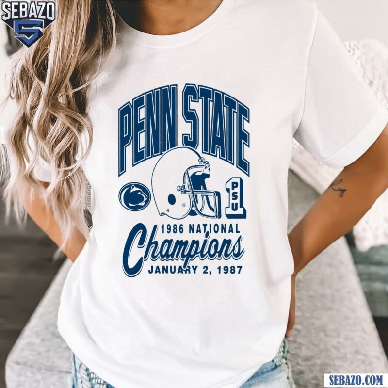 Retro Penn State 1986 National Champions January 2 1987 Shirt t-shirt