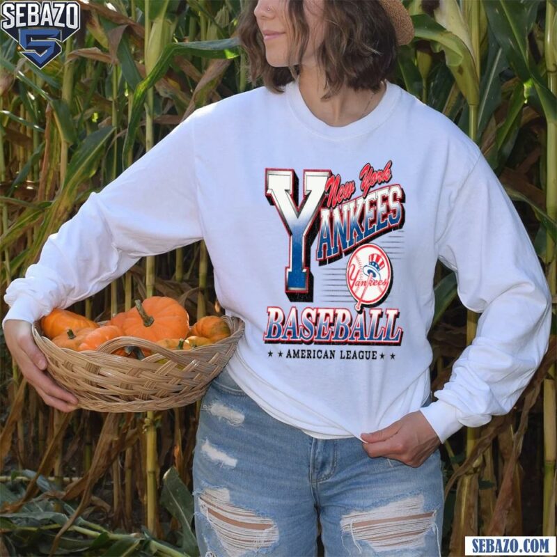 Retro Vintage New York Yankees Baseball American League Shirt long sleeved