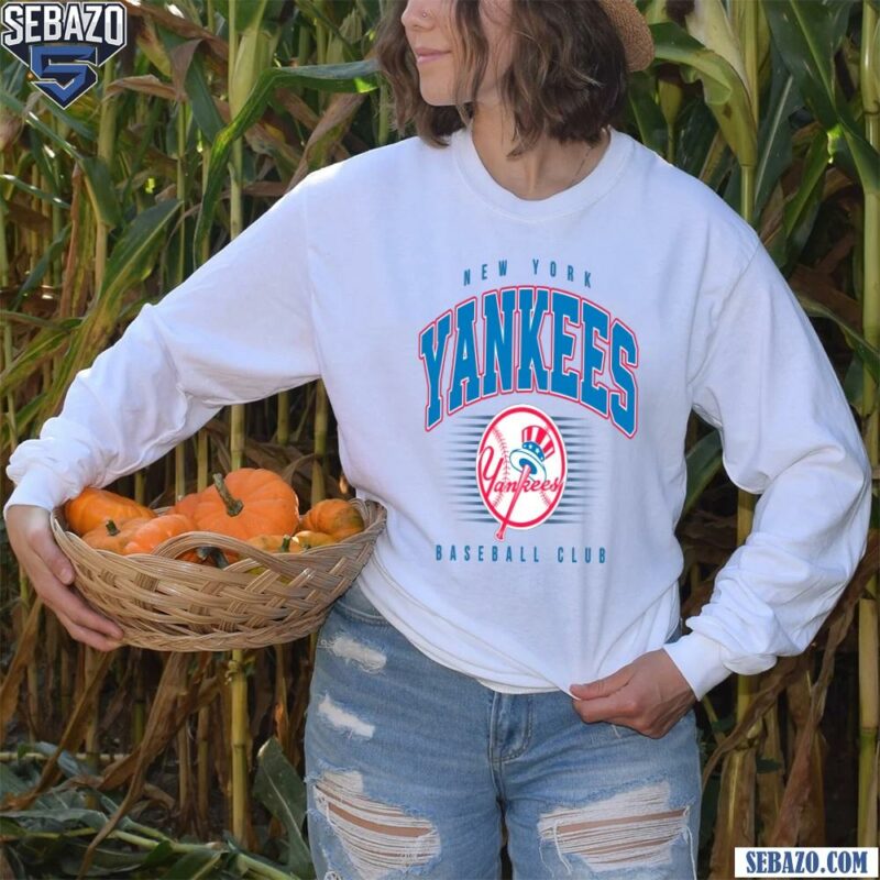 Retro Vintage New York Yankees Baseball Club Shirt long sleeved