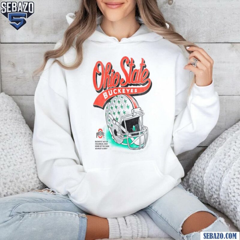 Retro Vintage Ohio State Buckeyes Logo Football Helmet Shirt hoodie