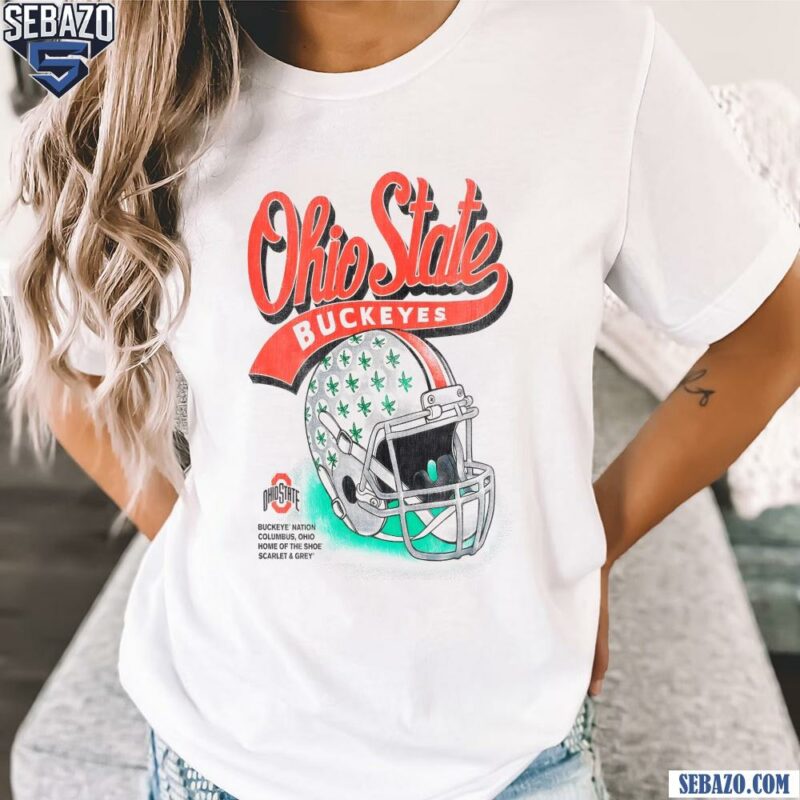 Retro Vintage Ohio State Buckeyes Logo Football Helmet Shirt t-shirt