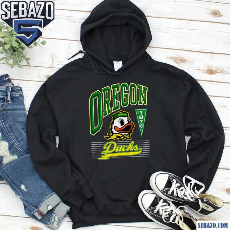 Retro Vintage Oregon Ducks 1876 Football Logo Shirt hoodie