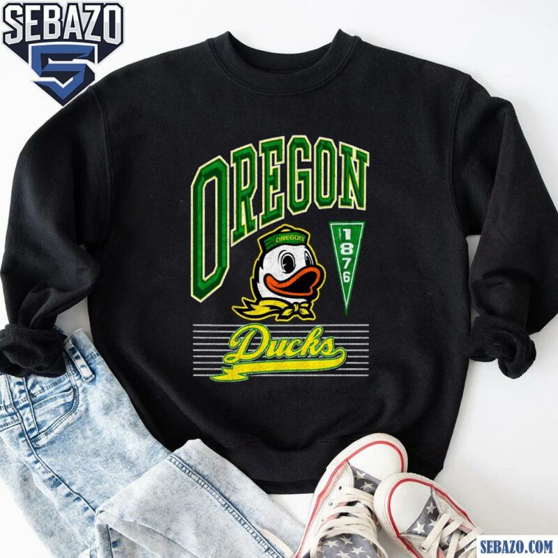 Retro Vintage Oregon Ducks 1876 Football Logo Shirt sweatshirt