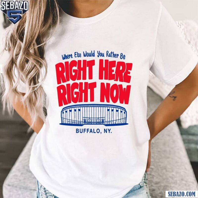 Right Here Right Now Buffalo Bills Highmark Stadium Shirt t-shirt