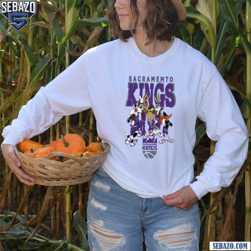 Sacramento Kings Looney Tunes Nba Basketball Shirt long sleeved