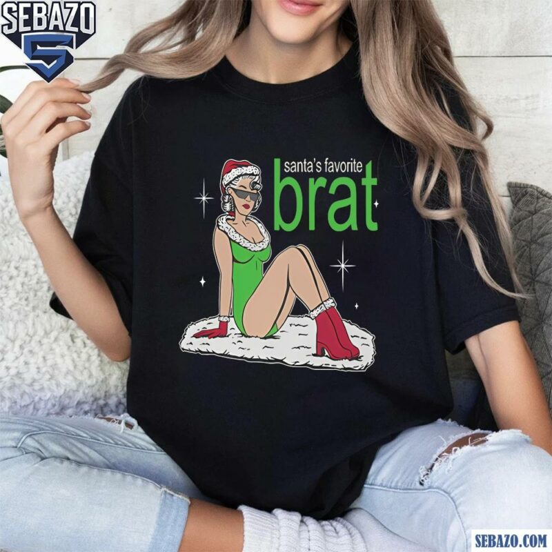 Santas Favorite Brat Funny Meme Shirt t-shirt