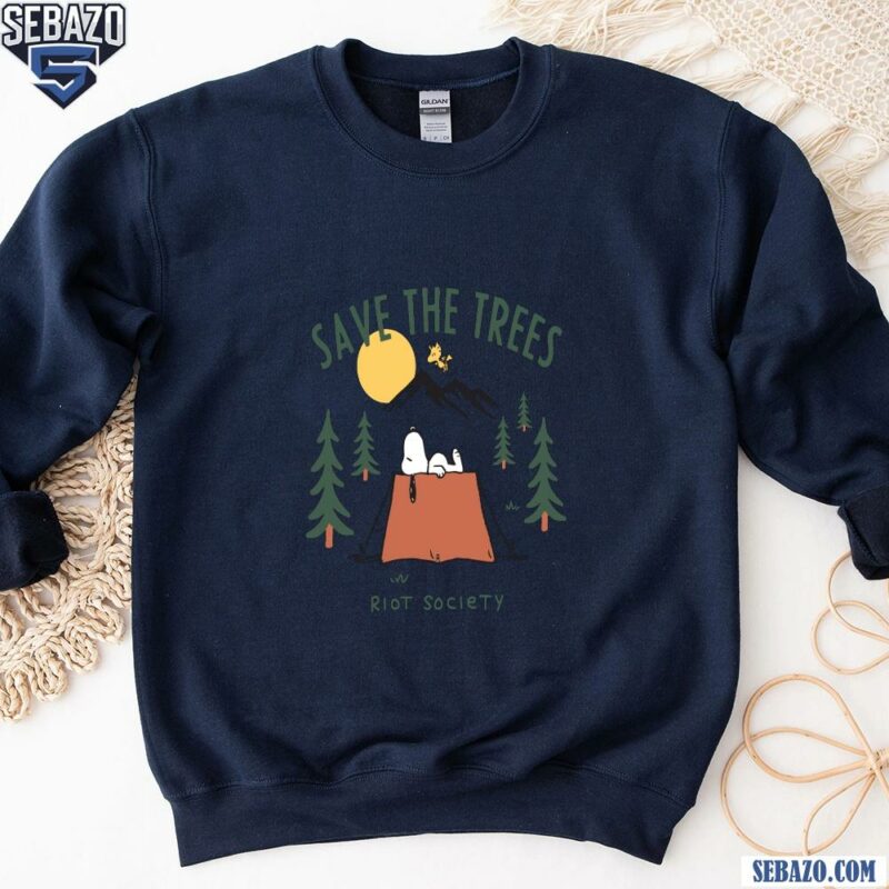 Save The Tree Riot Society Peanuts Snoopy Camping Shirt sweatshirt