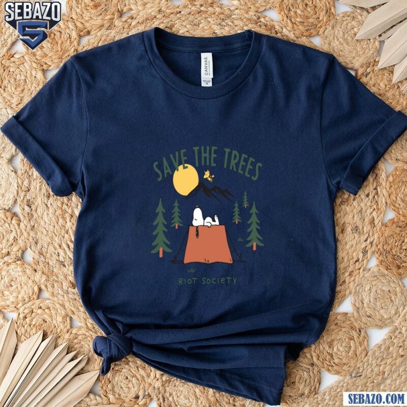 Save The Tree Riot Society Peanuts Snoopy Camping Shirt t-shirt