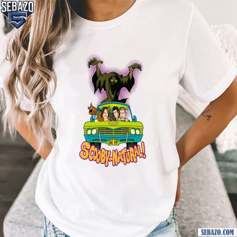 Scoobynatural Sam Dean Castiel And Scooby Doo Shirt t-shirt