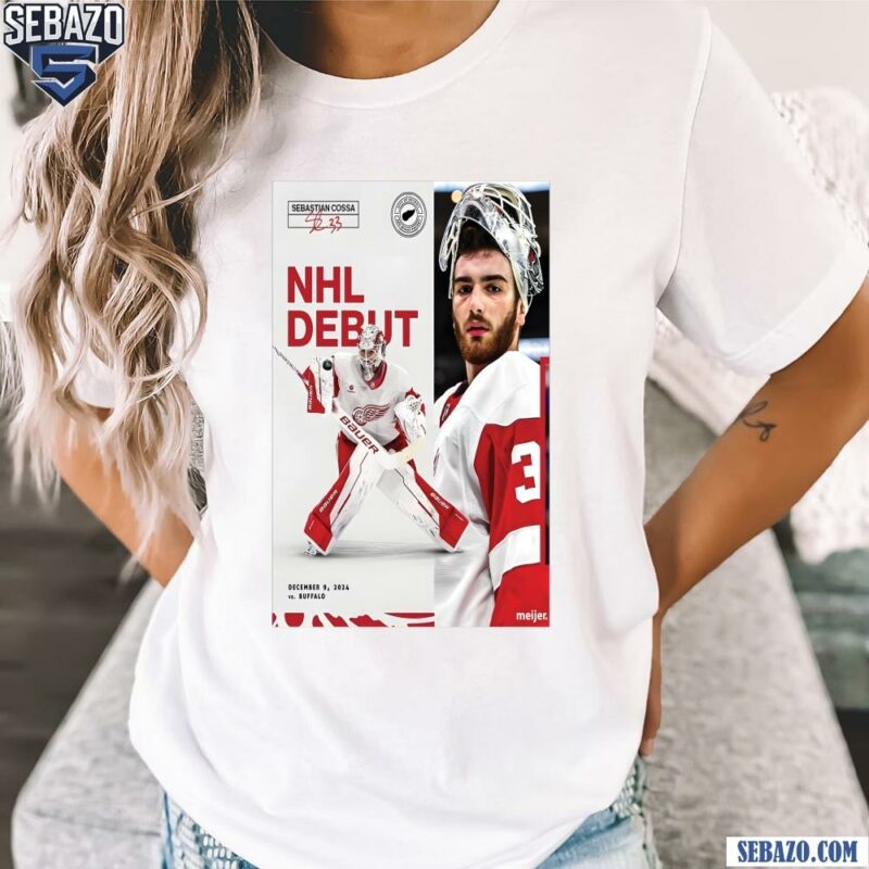 Sebastian Cossa Nhl Debut December 9 2024 Vs Buffalo Shirt t-shirt