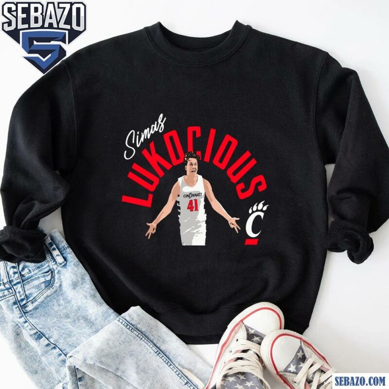 Simas Lukocious Cincinnati Bearcats Basketball Shirt sweatshirt