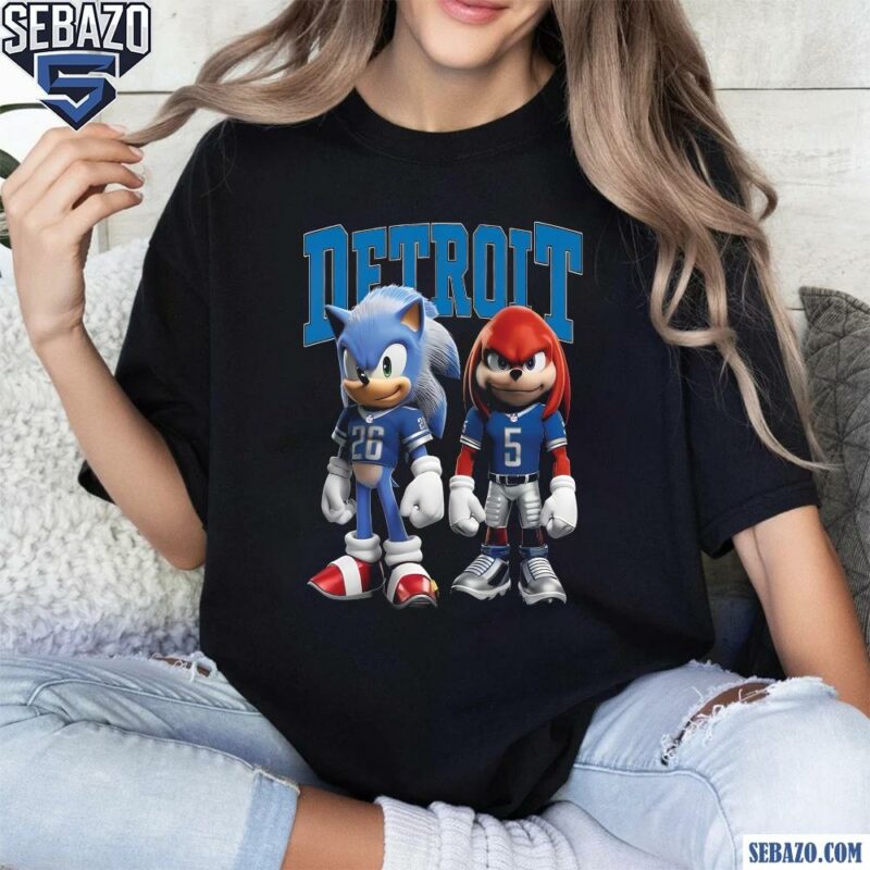 Sonic And Knuckles Gibbs And Montgomery Detroit Lions Shirt t-shirt