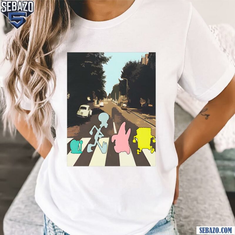 SpongeBob Abbey Road Parody Shirt t-shirt