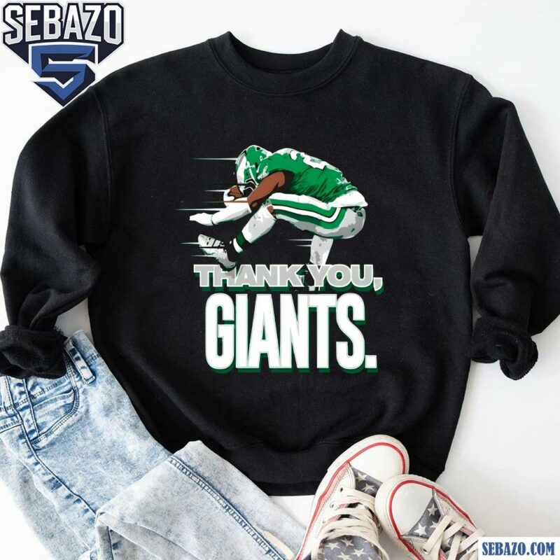 Thank You Giants Saquon Barkley Backwards Hurdle Shirt sweatshirt