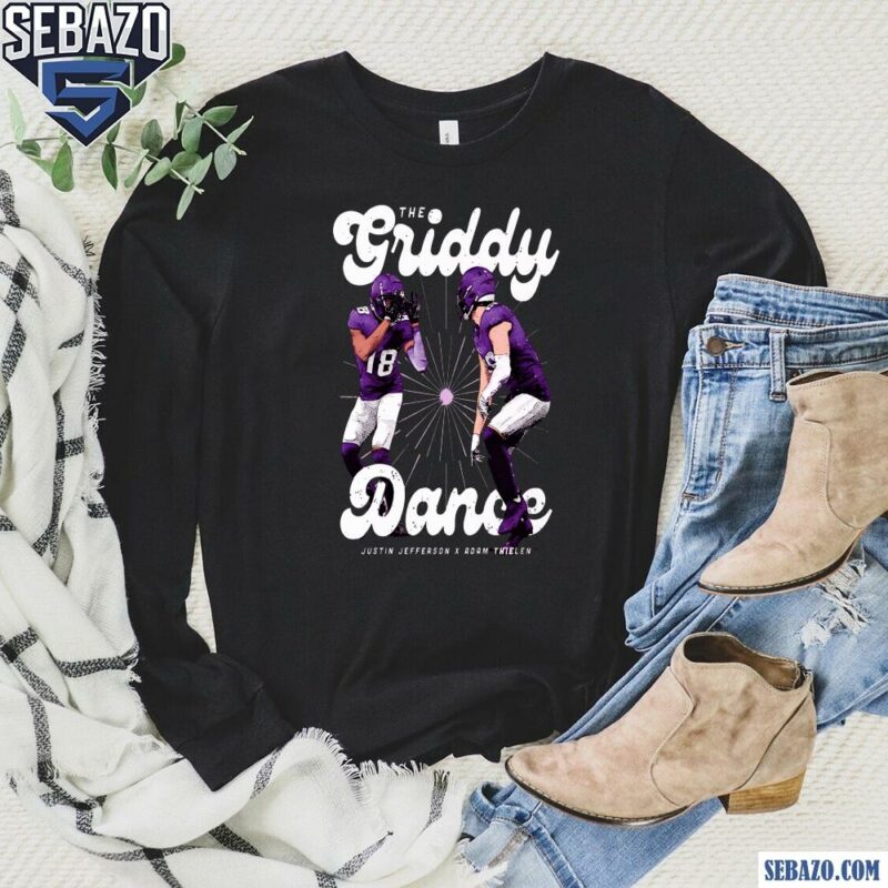 The Griddy Dance Justin Jefferson X Adam Thielen Shirt long sleeved