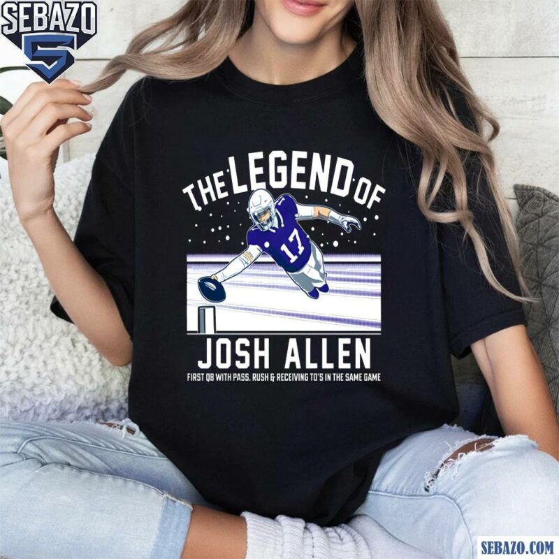 The Legend Of Josh Allen Bills Football Shirt t-shirt