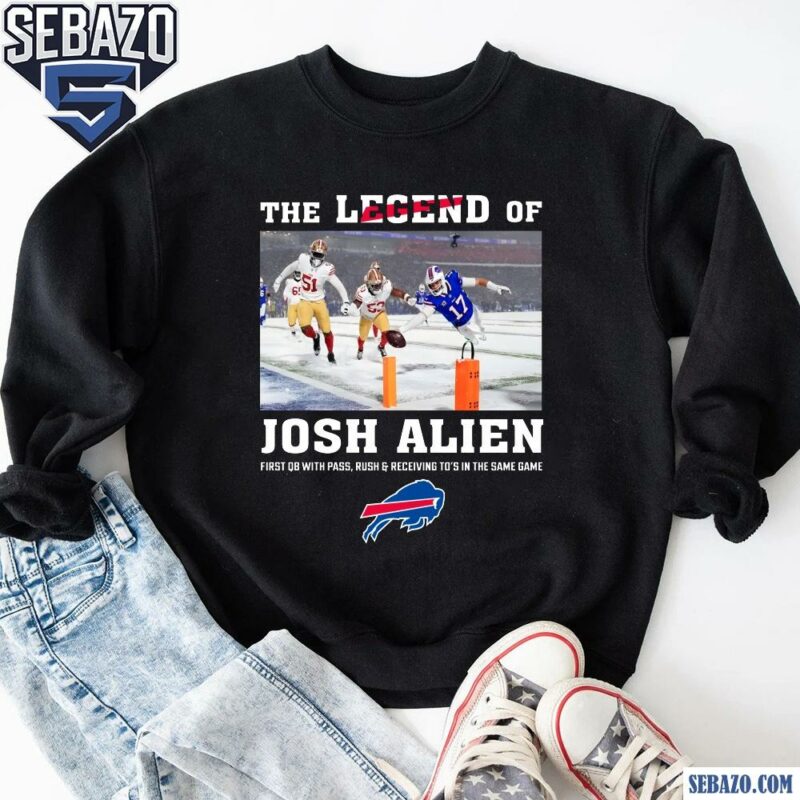 The Legend Of Josh Allen Buffalo Bills Football Shirt sweatshirt