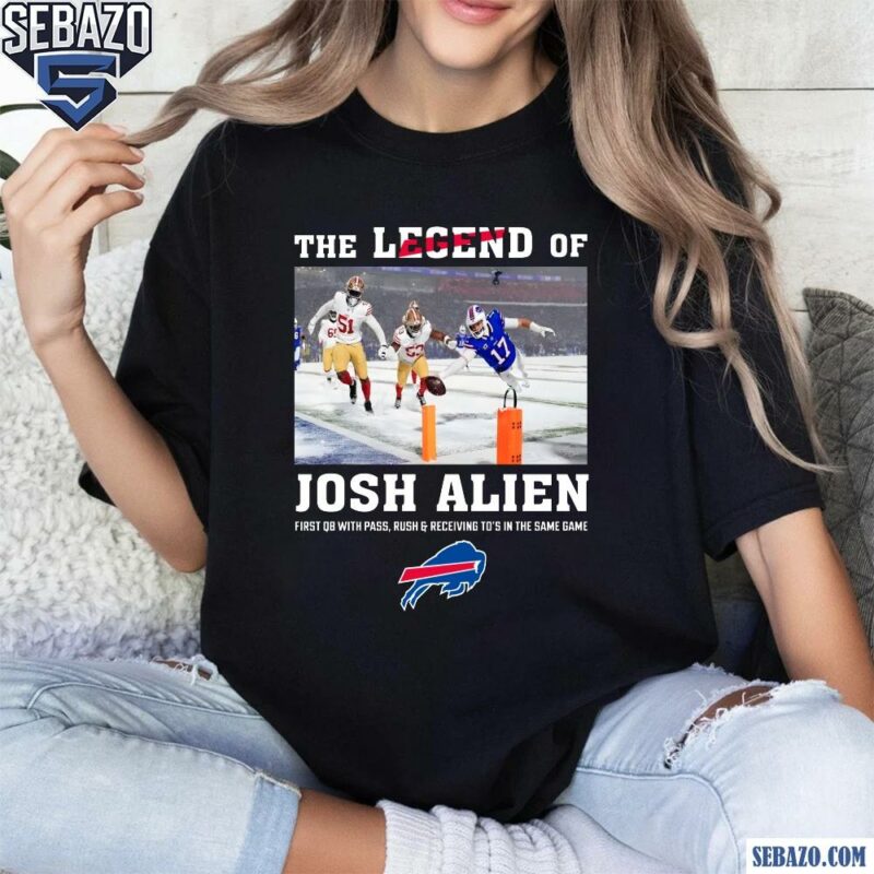 The Legend Of Josh Allen Buffalo Bills Football Shirt t-shirt