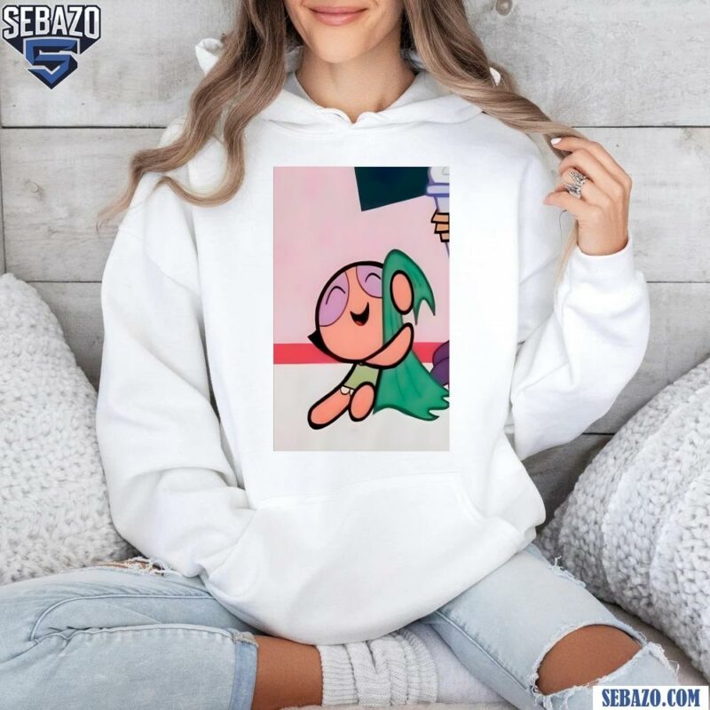 The Powerpuff Girls Buttercup Hugs The Towel Shirt hoodie