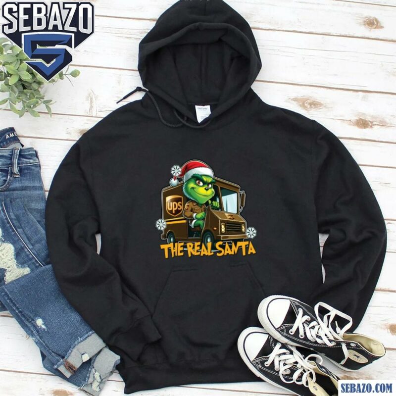 The Real Santa Funny Christmas Carrier Grinch Shirt hoodie