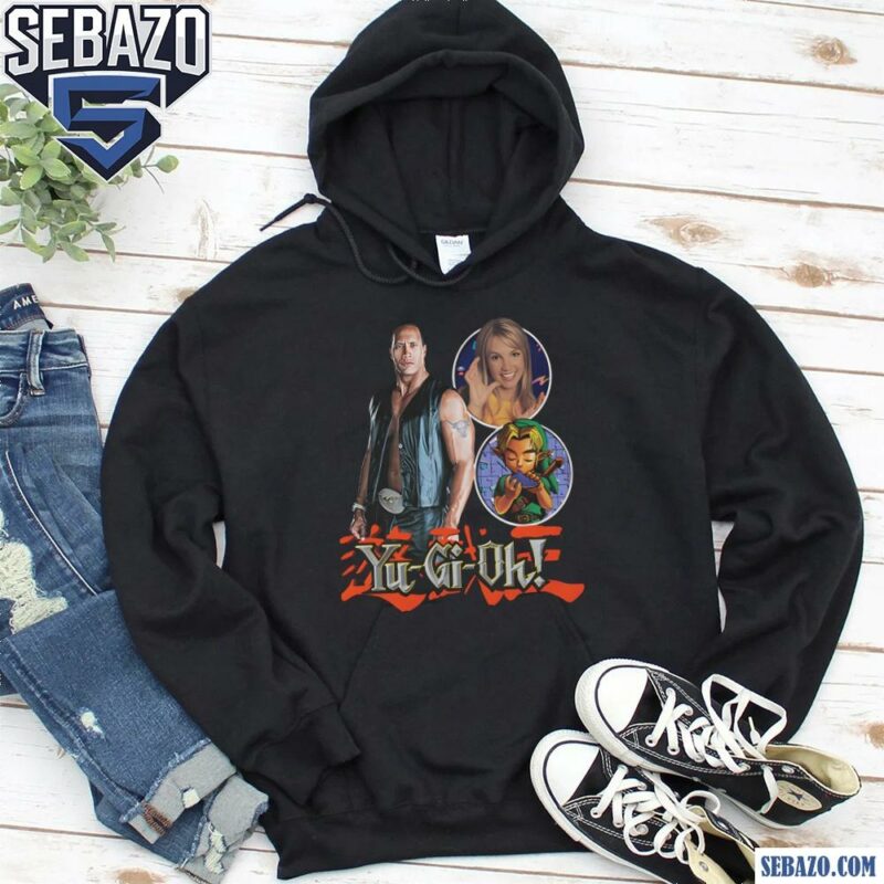 The Rock And Britney Spears Yu Gi Oh Shirt hoodie