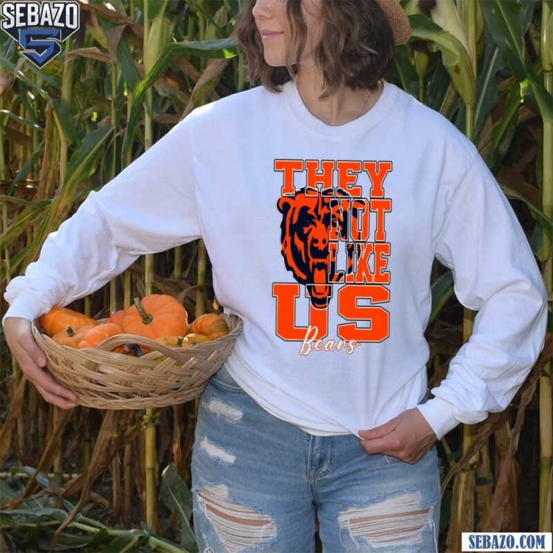 They Not Like Us Chicago Bears Nfl Football Shirt long sleeved