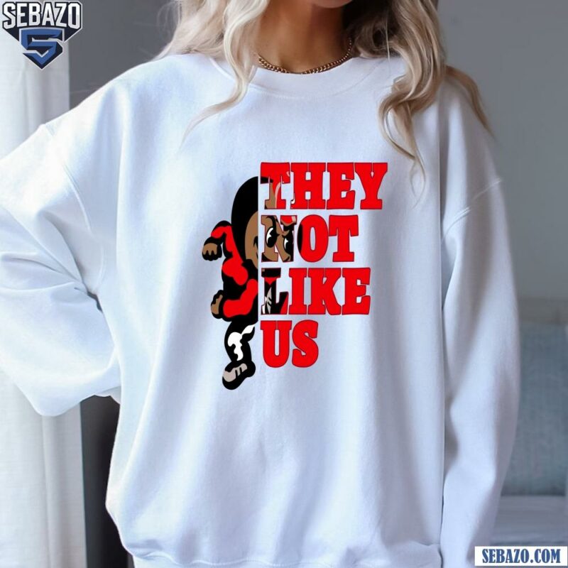 They Not Like Us Ohio State Buckeyes College Football Shirt sweatshirt