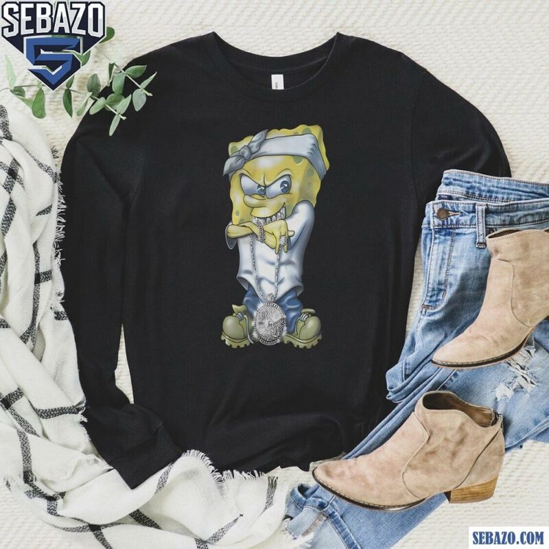 Thug Spongebob Squarepants Shirt long sleeved