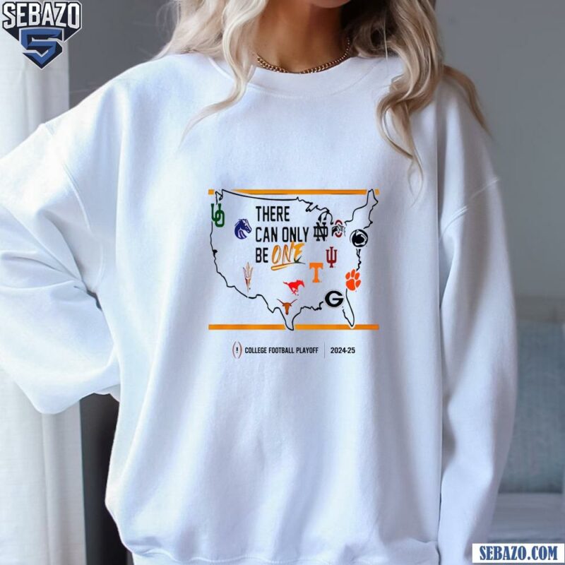 USA College Football Map There Can Only Be One Shirt sweatshirt