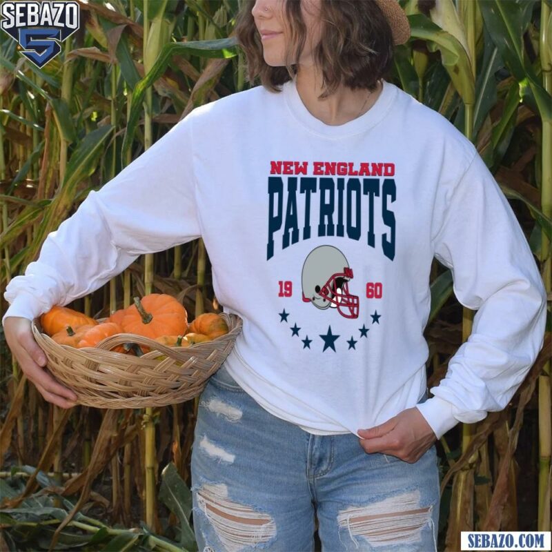 Vintage 1960 New England Patriots Football Helmet Shirt long sleeved