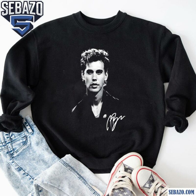 Vintage 90S Austin Butler Actor Signature Shirt sweatshirt