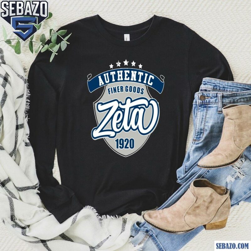 Vintage Authentic Finer Good Zeta Phi Beta 1920 Shirt long sleeved