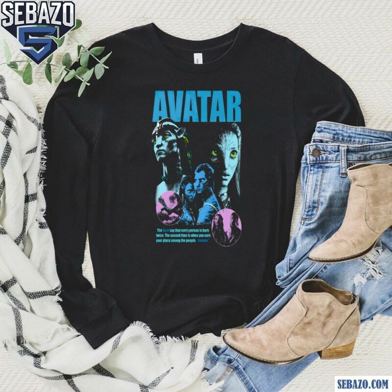 Vintage Avatar Jake And Neytiri Pandora National Park Shirt long sleeved