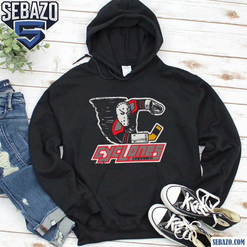 Vintage Cincinnati Cyclones Hockey Goalie Shirt hoodie