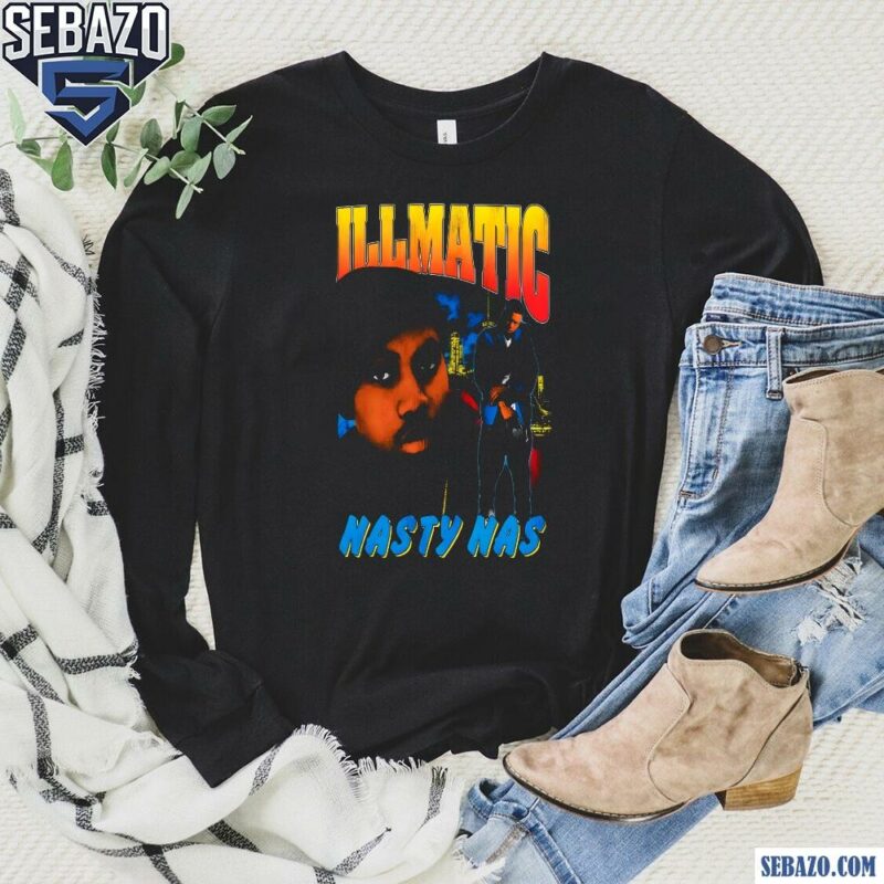 Vintage Illmatic Nasty Nas Rapper Shirt long sleeved