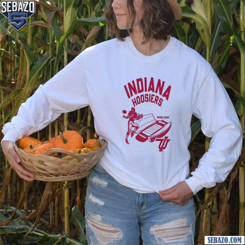 Vintage Indiana Hoosiers Football Memorial Stadium Shirt long sleeved