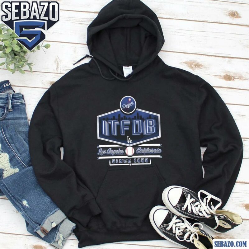 Vintage Itfdb Its Time For Dodger Baseball Since 1958 Shirt hoodie