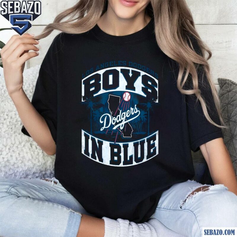 Vintage Los Angeles Dodgers Baseball Boys In Blue Shirt t-shirt