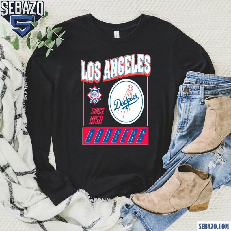 Vintage Los Angeles Dodgers Baseball Since 1958 Shirt long sleeved