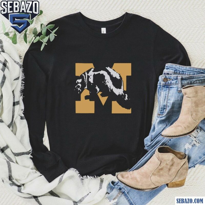 Vintage Michigan Wolverines Logo Mascot Shirt long sleeved